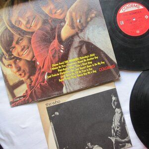 12" Vinyl Lot: The Monkees w/ Sleeve, Beatles- Hard Days Night & The Who poster